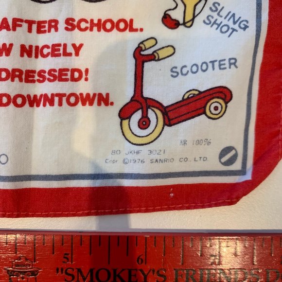 RARE LOT OF 3 VINTAGE 1970S SANRIO PATTY AND JIMMY HANDKERCHIEFS - Picture 14 of 16